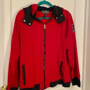 Women’s Ralph Lauren Hooded Sweater Jacket 3x